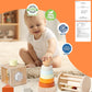 Montessori Toys For 1-3 Year Old, Baby Toys 12-18 Months, Wooden Stacking Rings Toys For Toddlers, Shape Sorting Cube, Xylophone, Preschool Sensory Developmental Educational Toys For Babies