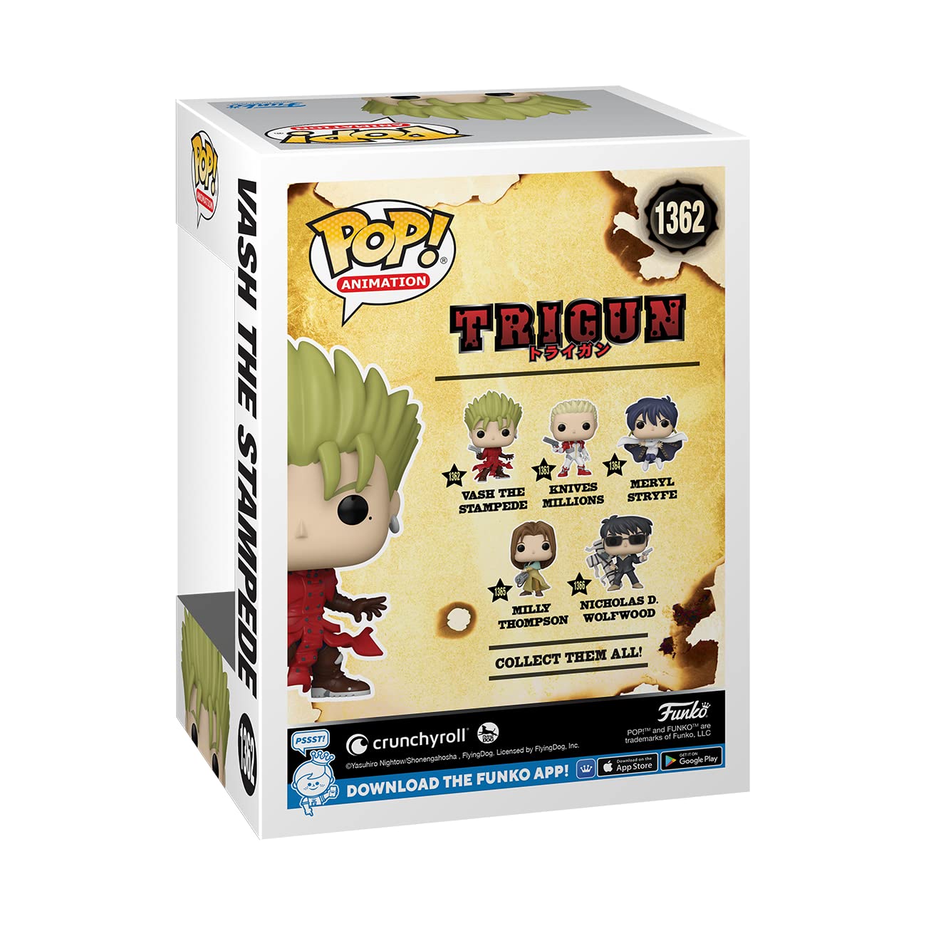 Funko Pop! Animation: Trigun - Vash The Stampede With Chase (Styles May Vary)