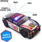 Liberty Imports Motorized Police Cruiser Kids Toy Cop Car Electric Model Rush & Rescue Vehicle 1/16 Scale with Button Activated