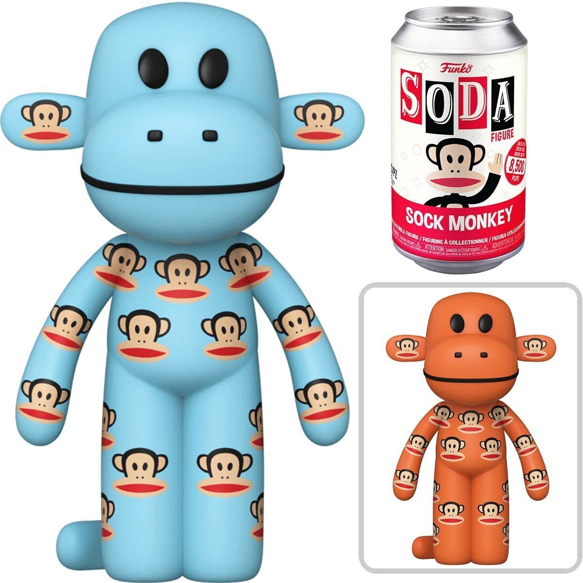 Funko Soda Paul Frank Vinyl Sock Monkey Figure - Limited Edition, Random Color, Chance of Chase