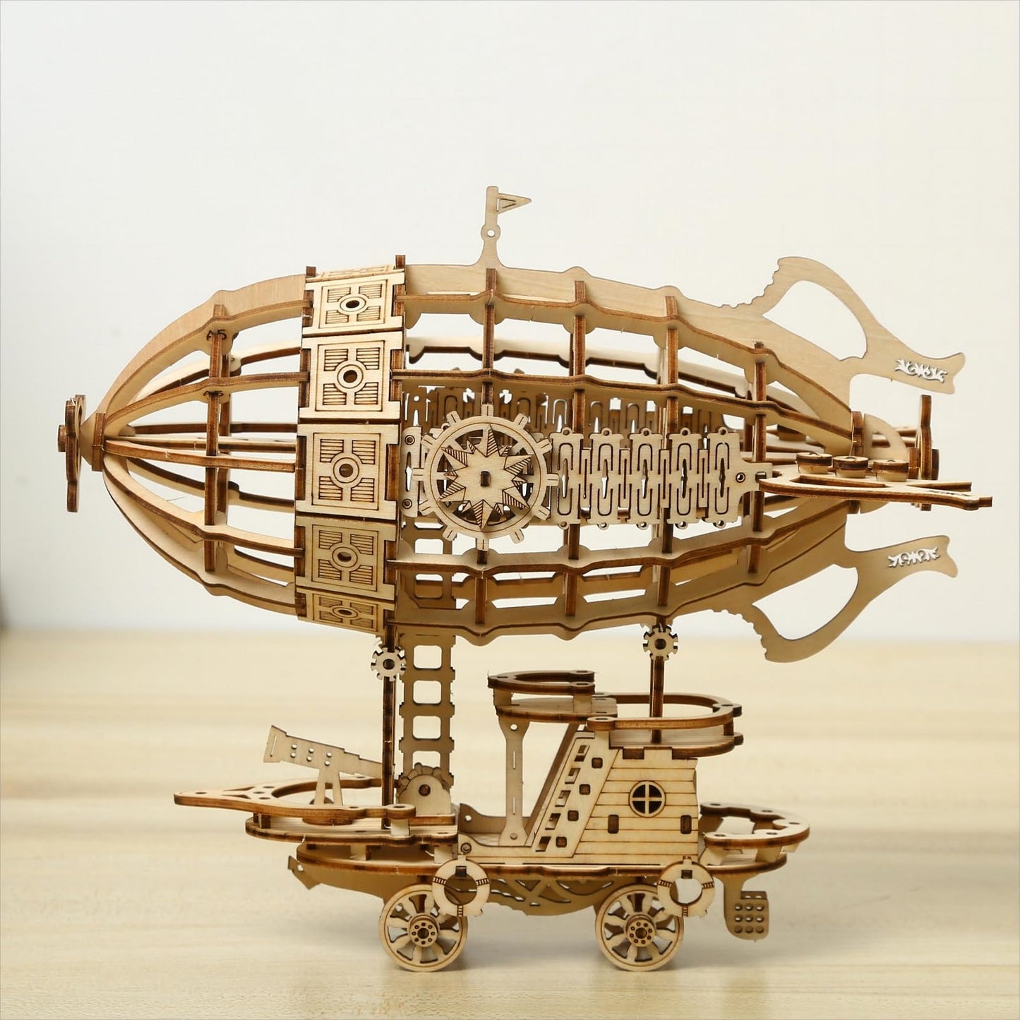 Bennama 3D Wooden Puzzles Airship Model Kits, Brainteaser And Puzzle For Christmas/Birthday,Gifts For Adults And Teens To Build