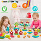 Montessori Toddler Toys For Ages 2-4, 60 Pcs Stacking Building Toys Blocks Kids Sensory Toys For Toddlers 1-3 3-5, Preschool Lea
