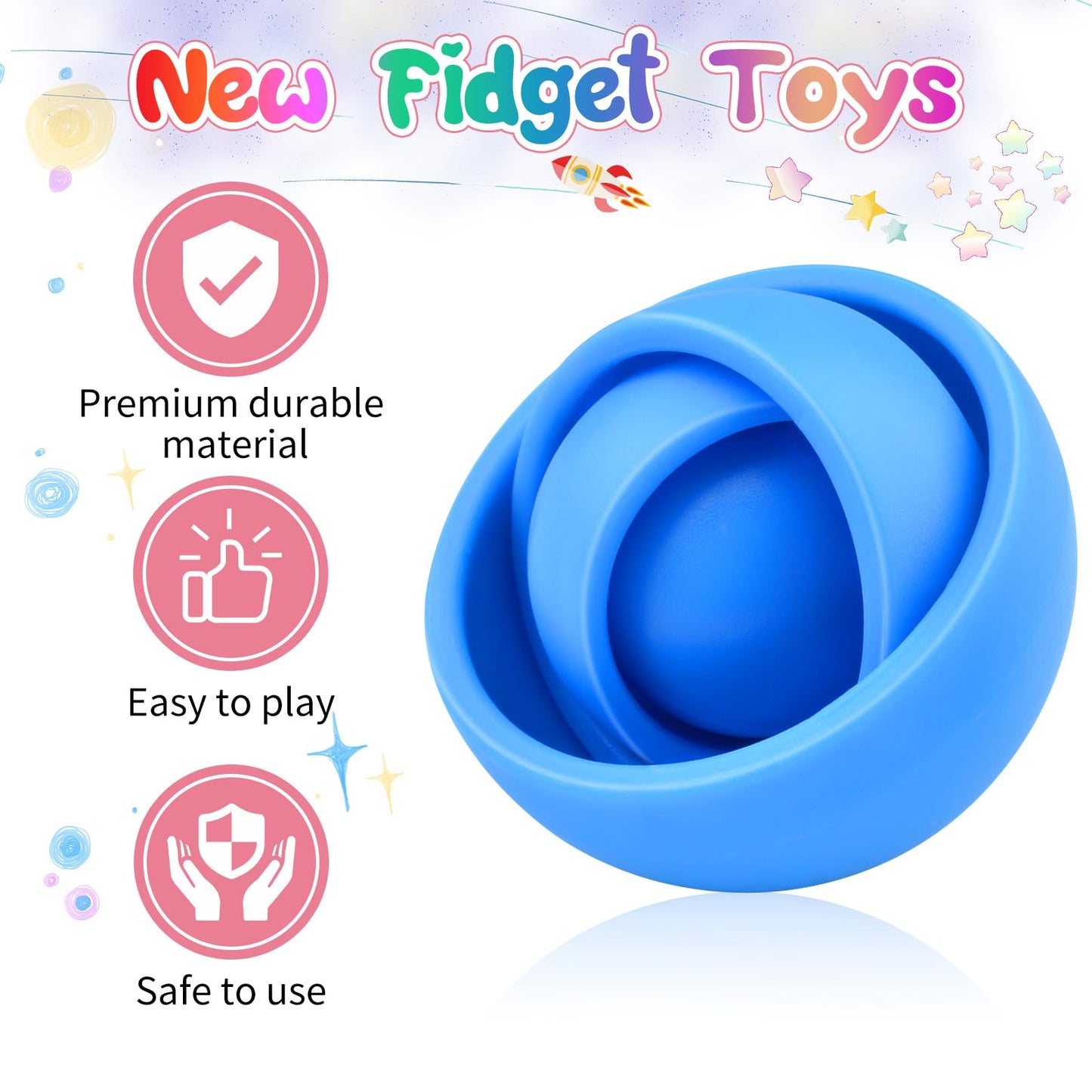 Yrissmiss Fidget Toys For Kids 8-12, Fidget Spinner For Adults, Cool Gadget Gifts For Boys Girls Teens Kids Adhd Autism Stress R