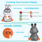 Yerloa Musical Bunny Crawling Toys For Babies 6-12 Month Dancing Music Light Baby Toys, Tummy Time Toy Development Learning Toys For 6 8 9 10 12 Month Toddler Birthday Gift For 1 2 Year Old Boy Girl