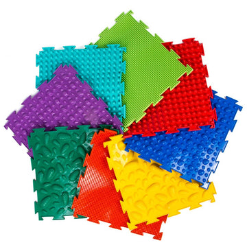 Multi-Functional Sensory Mat For Autism Therapy And Play, Featuring Puzzle Tiles And Orthopedic Massage, Module Sensory Mat, Ort