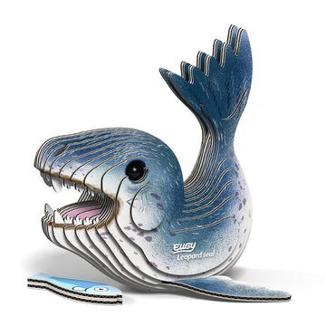 Eugy Leopard Seal 3D Puzzle, 22 Piece Eco-Friendly Educational Toy Puzzles For Boys, Girls & Kids Ages 6+