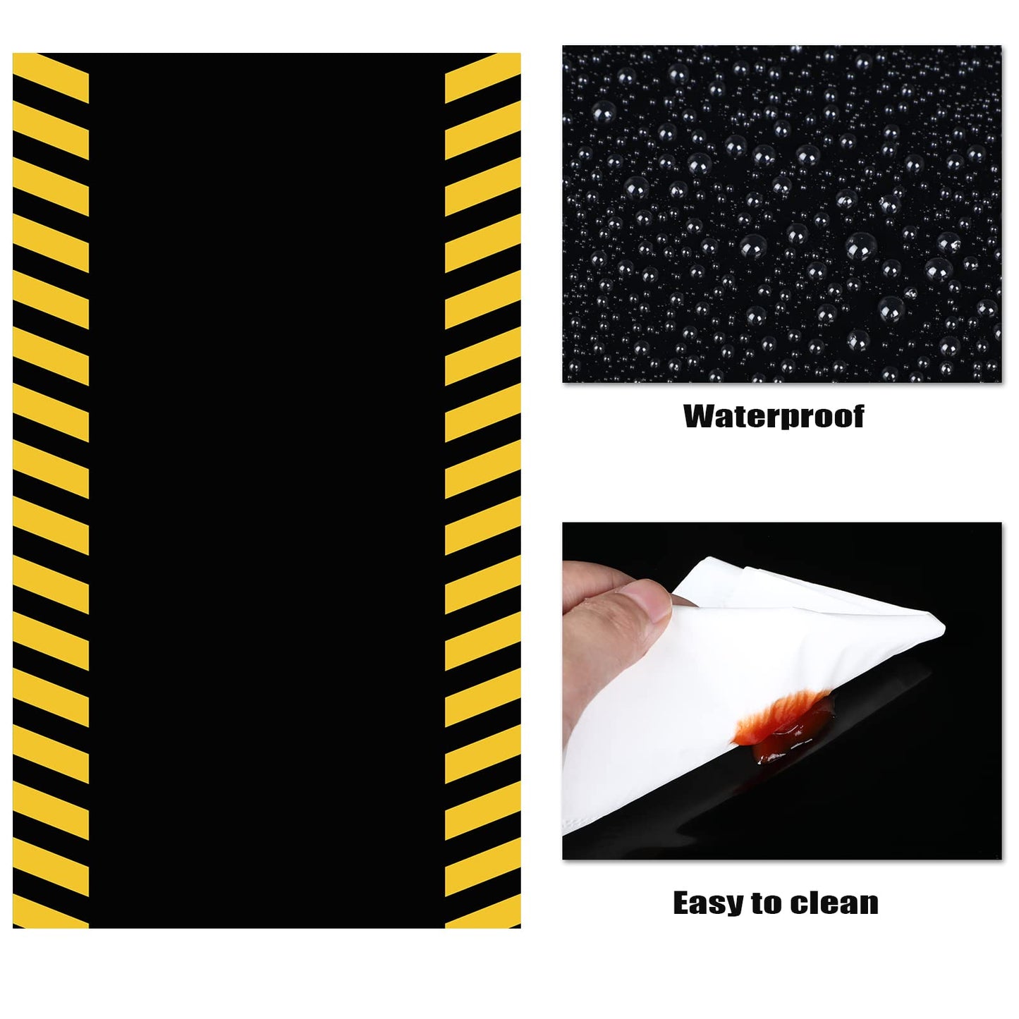 2 PCS Construction Birthday Party Tablecloth Dump Truck Birthday Table Covers for Kids Boys Birthday Construction Party Decorati