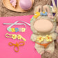 17cm Doll Clothes Labubu Clothes for 6.7inch(17cm) Dolls enhanced Doll Outfit with Hat and Accessories(Clothes Only) (Yellow)
