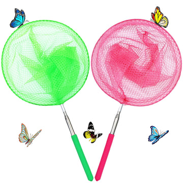 Outdoor Exploration Telescopic Bug-Catching Nets, Fishing Nets, Butterfly Nets for Childrens Outdoor Exploration, Nature Explor