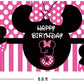 Minnie Mouse 3Rd Birthday Backdrop, Minnie Mouse 3Rd Birthday Banner Party Supplies, Minnie Mouse 3Rd Birthday Decorations, Thir
