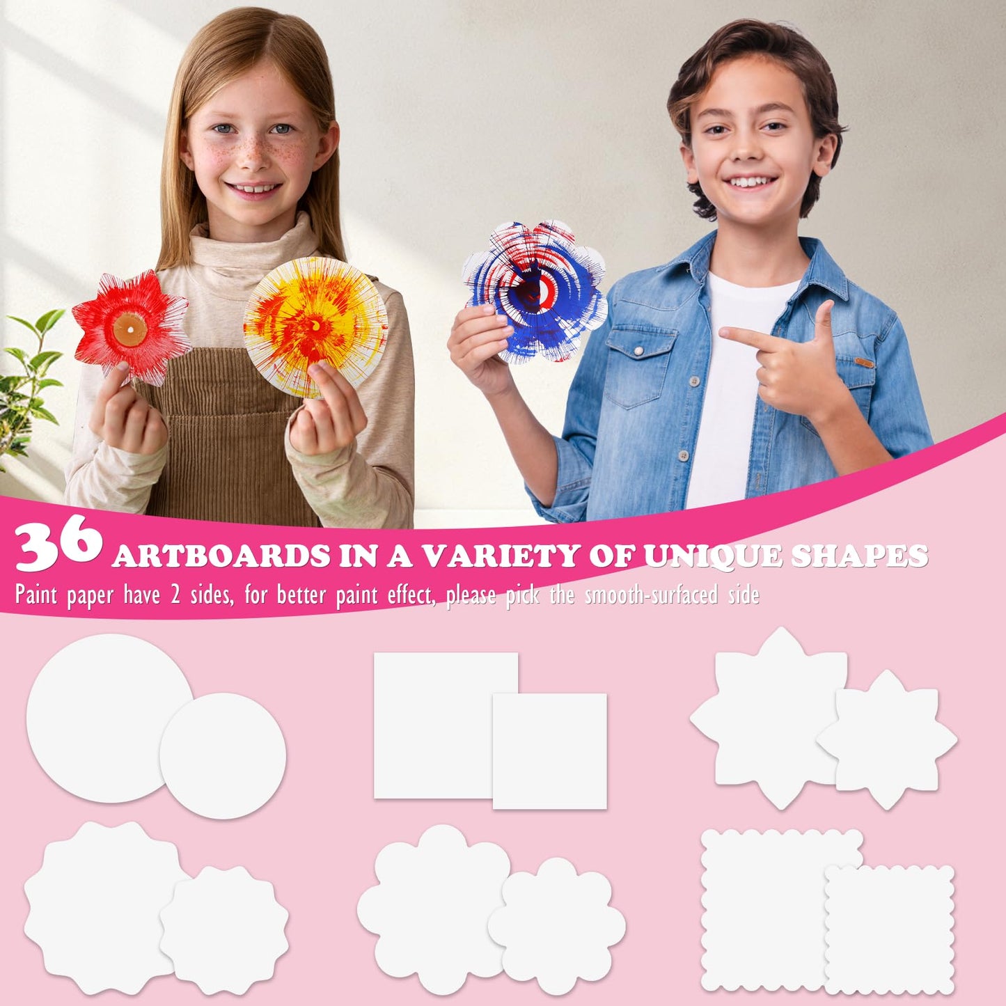 Arts and Crafts for Kids Ages 4-8,Paint Spin Art Machine Kit,Art Craft Set for 6-9 Year Old,Cool Painting Spinner Toys Kits Set,