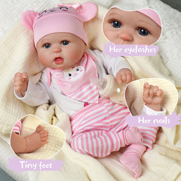 Babeside Reborn Baby Dolls - Bailyn, 20 Inch Handmade Realistic Baby Doll Soft Body Life Like Baby Dolls, Realistic Newborn Baby Dolls For Girls Boys Kids Age 3+