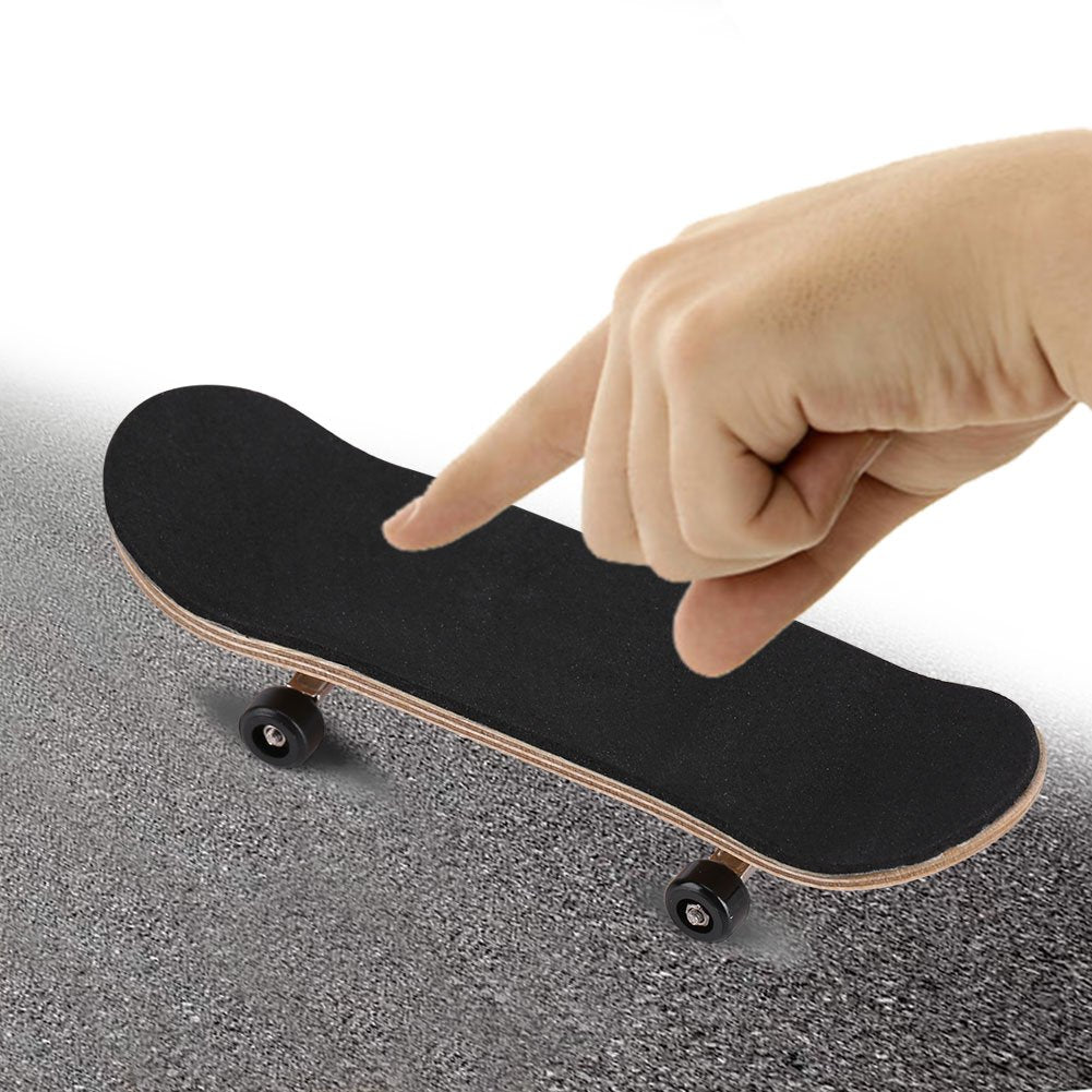 Aqur2020 1Pc Mini Finger Skateboards Maple Wooden+Alloy Replacement Wheels Fingerboard With Box Reduce Pressure And Tools For Ki