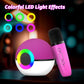 Mini Karaoke Machine Speaker For Kids Adults, Portable Bluetooth Microphone Song Toys With Led Light, Best Chritmas Birthday Fes