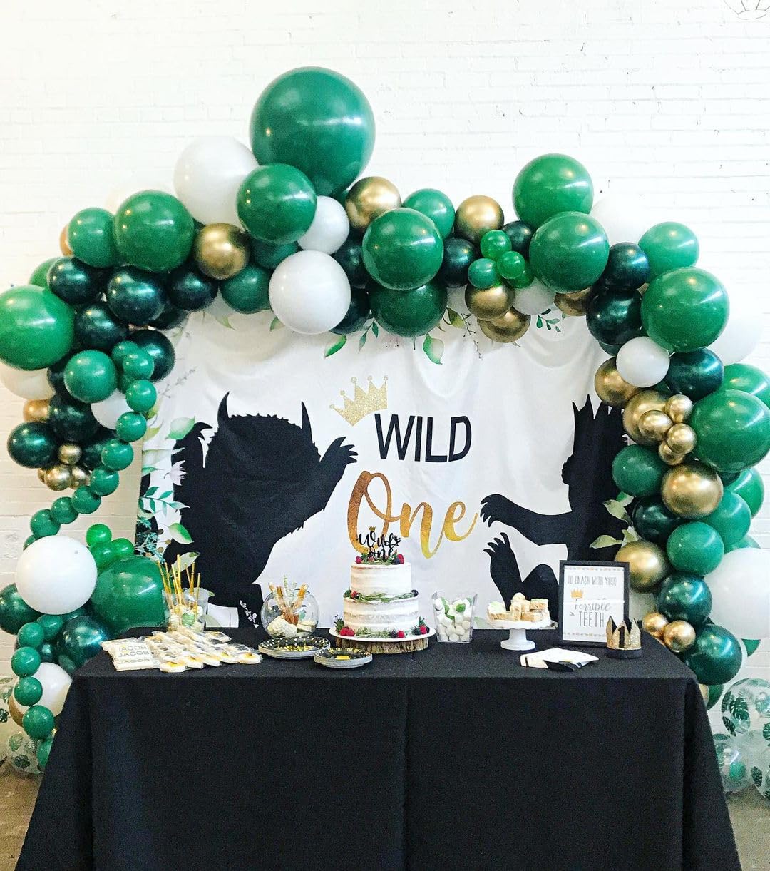 Bezente 5-inch Dark Green Latex Balloons - 150 Pack Rubber Helium Balloons for Party Decorations, Birthday, Baby Shower, St. Patrick's Day