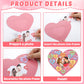 Lonfliness 36 Set Valentines Day Craft Kits Conversation Heart DIY Picture Frame Craft Valentines Photo Frame Heart Sticker Art