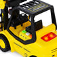 Toyland® Friction Powered Forklift Pallet Truck - 23cm, Yellow, 1:16 Scale, Lights & Sound, Ages 3+