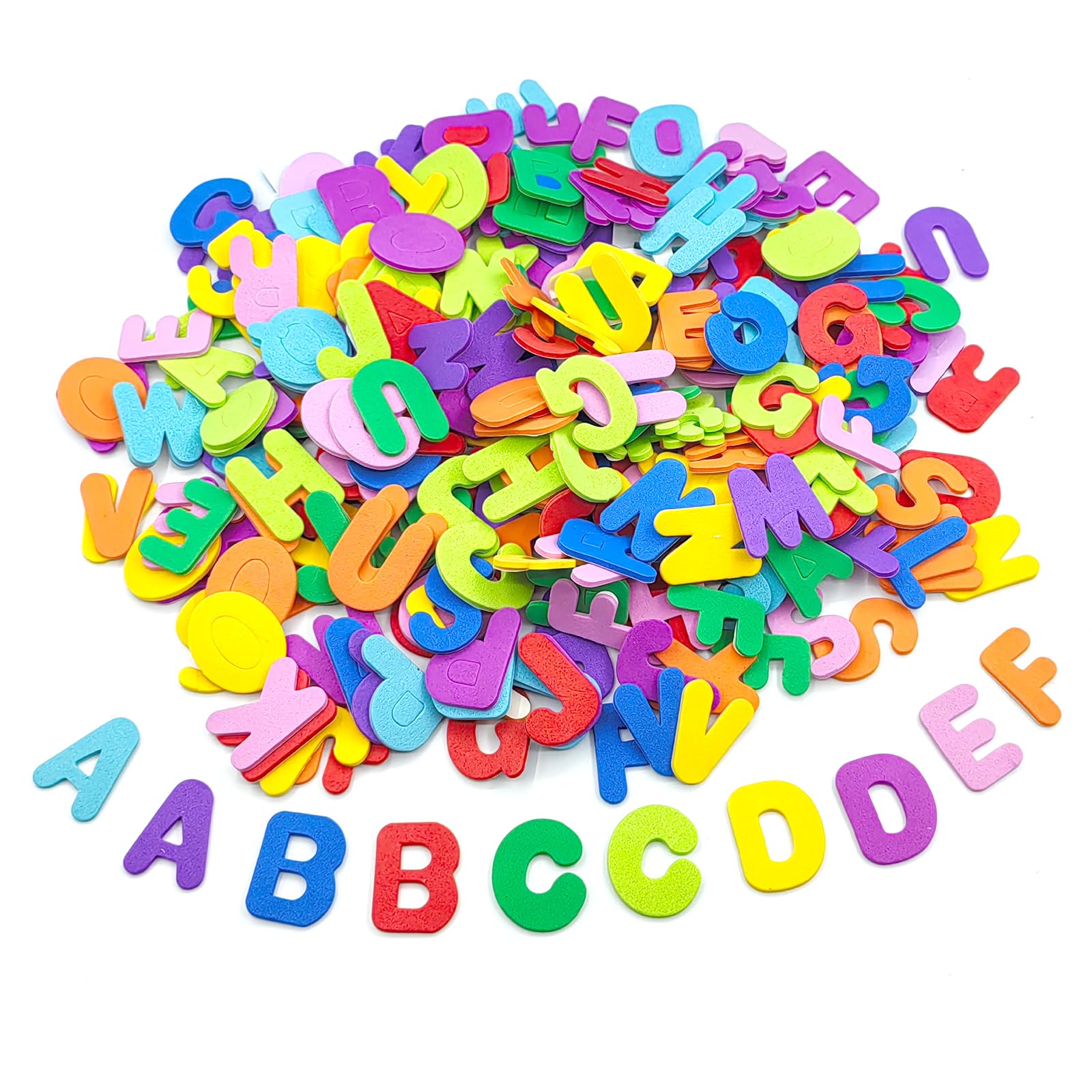 Foam Letter Stickers, Colorful self -Adhesive Puffy Alphabet Shapes Materials, A-Z for Crafts and Teaching (1040pcs 1INCH)