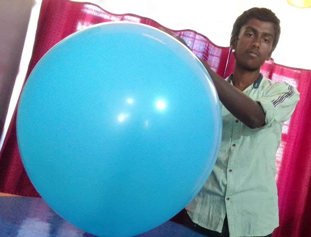 Large Gaint Balloon  Pack of 1 piece  Light Pastel Blue Color  60 CM / 2 Feet Size  Made of Eco Friendly Latex  Thicker Siz