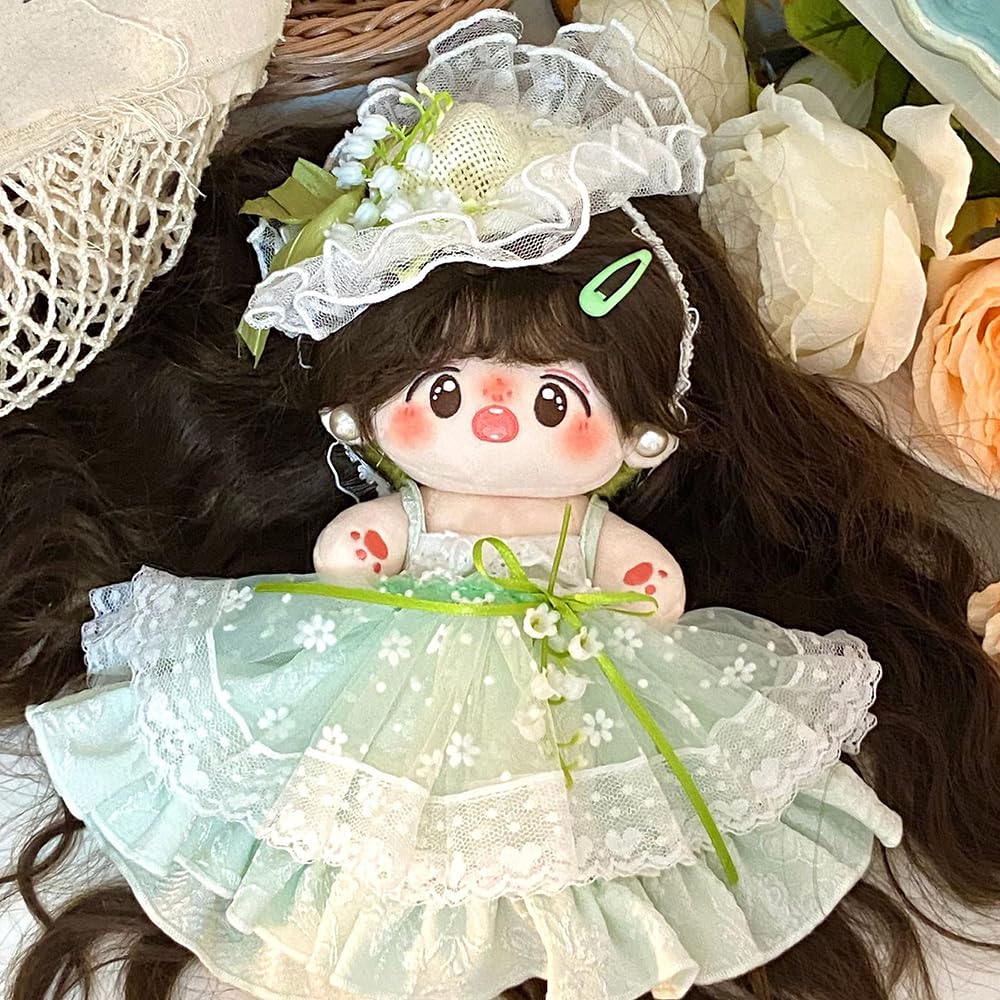 Niannyyhouse 20Cm Plush Doll Clothes Dresses Sailor Outfit 8In Doll Dressup (A)