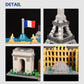 Kadablk Architecture Paris Skyline Collection,3680 Pcs For Adults And Kids, Micro Building Blocks Set Model Kit,Landmark Model