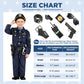 Luucio Police Officer Costume For Kids, Police Costume For Kids With Police Uniform, Halloween Costume For Kids, Dress Up, Role