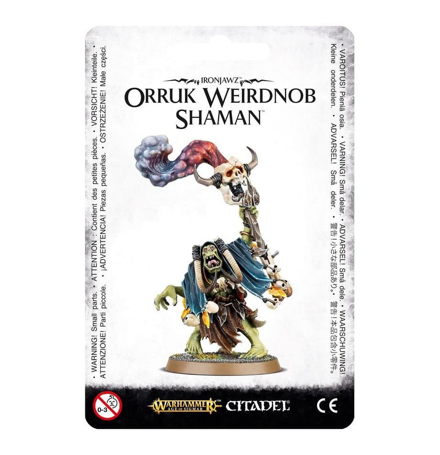 Games Workshop 99070209005 Ironjawz Orruk Weirdnob Shaman Miniature Game Black 5.4 x 3.3 x 1.3 cm; 10 Grams