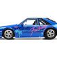 Jada Toys I Love The 80      s 1:24 1989 Ford Mustang GT Die-Cast Car, Toys for Kids and Adults, Blue
