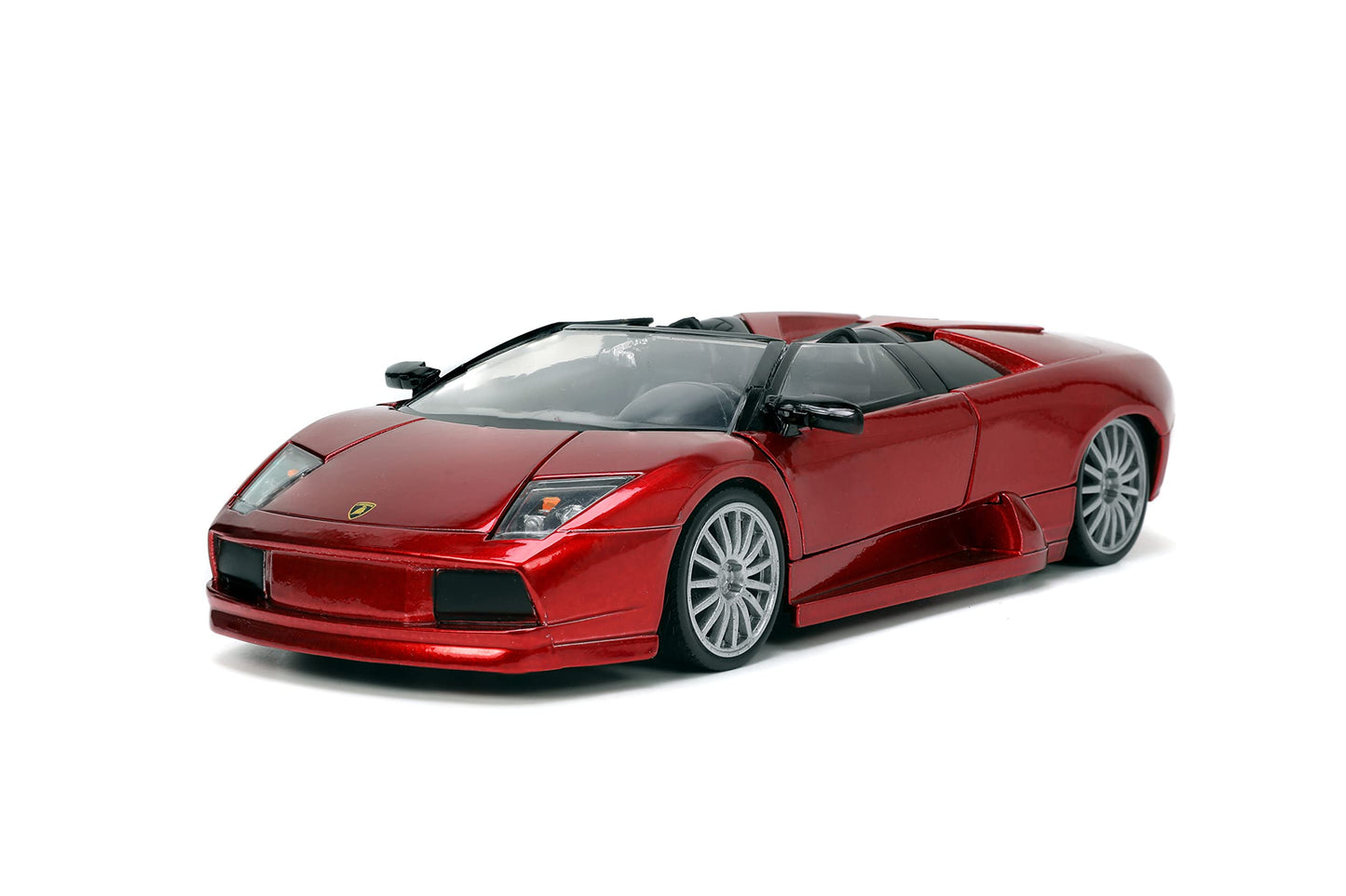 Jada Toys Hyper-Spec 1:24 Lamborghini Murcielago Roadster Die-cast car Red Toys for Kids and Adults