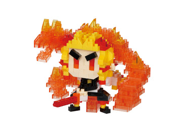Nanoblock - Demon Slayer: Kimetsu No Yaiba - Kyojuro Rengoku (Flame Breathing), Character Collection Series Building Kit