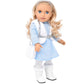 Gift Boutique - 18 Inch Girl Doll With Clothes Set In Gift Box, Fashion Doll With Beautiful Long Blond Hair Blue Eyes With 2 Outfits, Boots And Accessories Princess Doll For Girls And Kids