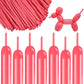 260 Long Balloons 100 Pack Pastel Red Twisting Animal Balloons Thickening Latex Modeling Long Magic Balloons For Animal Model We