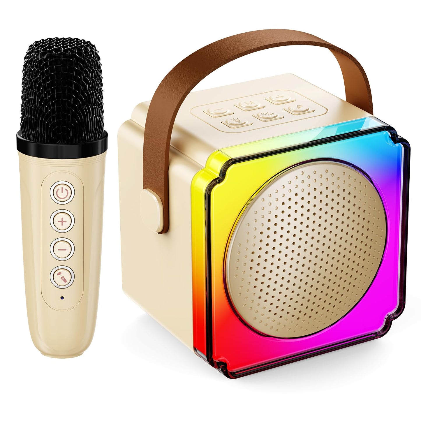 Karaoke Machine, Portable Bluetooth Speaker With Wireless Microphones, Birthday Family Party Gifts For Kids Girls Boys 3 4 5 6 7 8+ Year Old, Toddler Toys