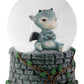 Ytc 3.5 Inch Cold Cast Resin Sulky Baby Dragon Water Snow Globe Figurine