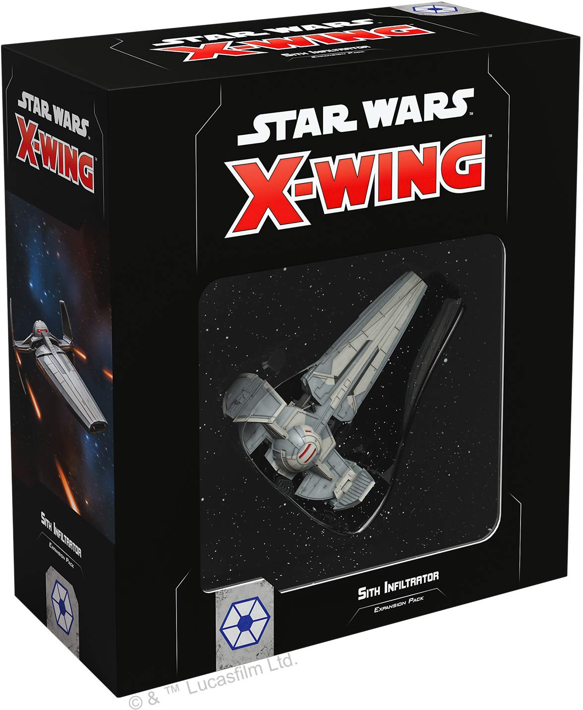 Star Wars X-Wing 2Nd Edition Miniatures Game Sith Infiltrator Expansion Pack - Strategy Game For Kids & Adults, Ages 14+, 2 Play