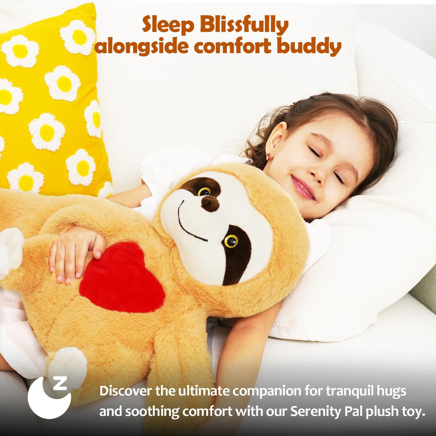 Micling Weighted Stuffed Animal - Brown Sloth, 4.5 lbs Plush Toy for Sensory Needs, Autism & Anxiety Relief, Comfort for Kids & Adults