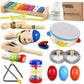 Looikoos Toddler Musical Instruments Set Wooden Percussion Instruments Xylophone Toy For Kids Montessori Toys For 1 Year Old Boys Girls With Maracas Easter Eggs