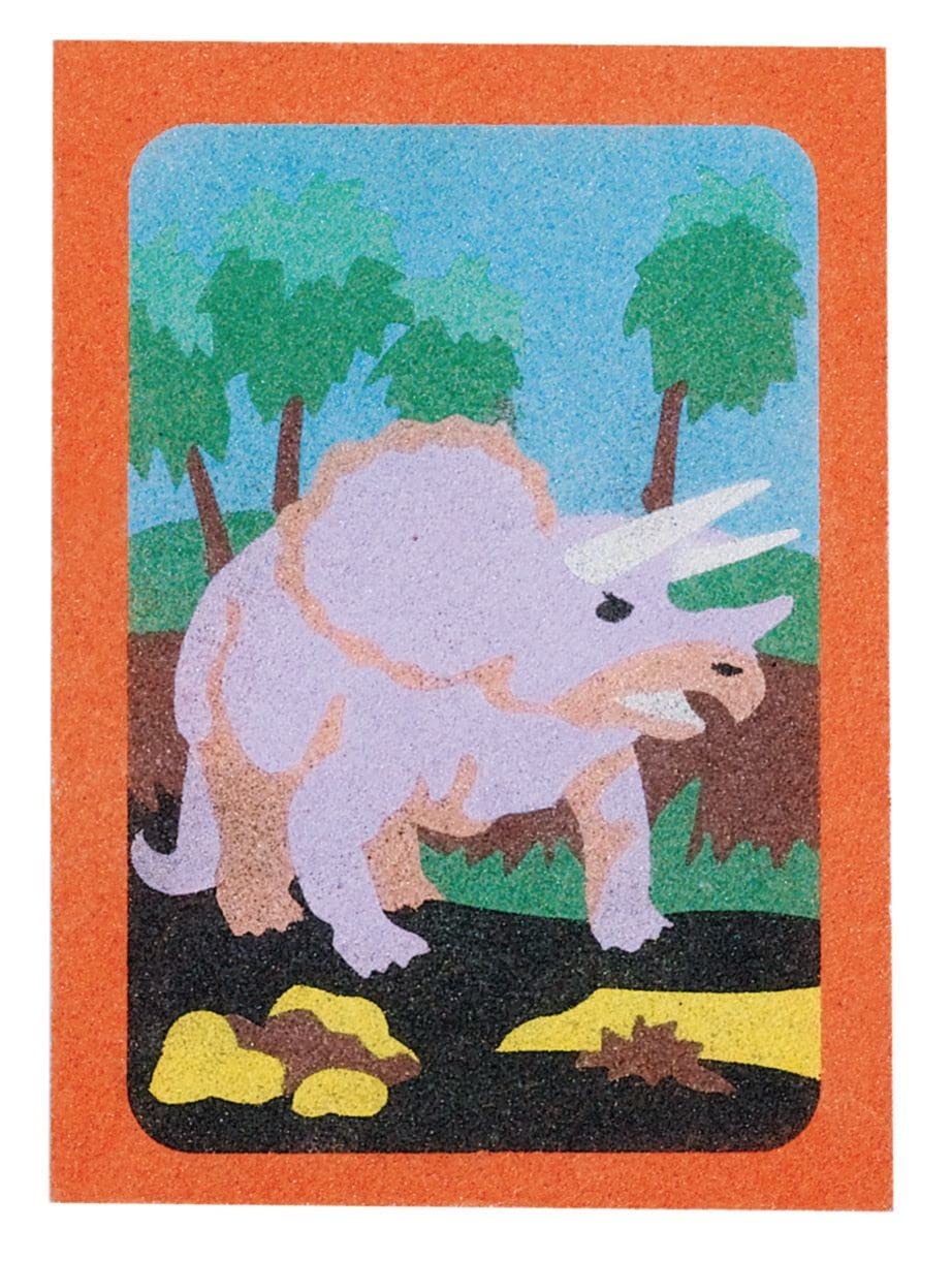 Sand Art Boards - Dinosaurs, 5 x 7 (Pack of 12)