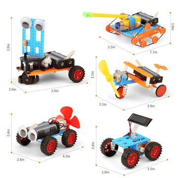 Stem Science Kits For Kids 5-7 8-12, Robotics Robot Building Car Kit Stem Toys For Boys Robots Craft 5-8 6-8, Science Activities Experiment Engineering Project Electronics 5 6 7 8 Year Old Boy Gifts