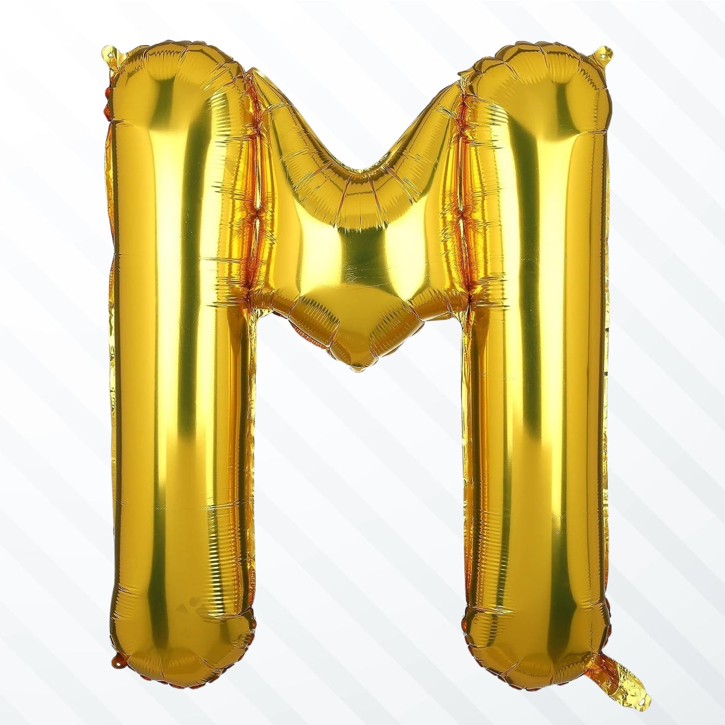 Flyloons Gold M Alphabets Letter Foil Balloons Perfect For Birthday Decoration Items, Anniversary, Bachelorette, Wedding, Farewe