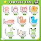 Seenelling 240 Pcs Mini Resin Animals Miniature Luminous Animals Ducks Mushrooms Owls Flamingos Tiny Glow in The Dark Figures fo