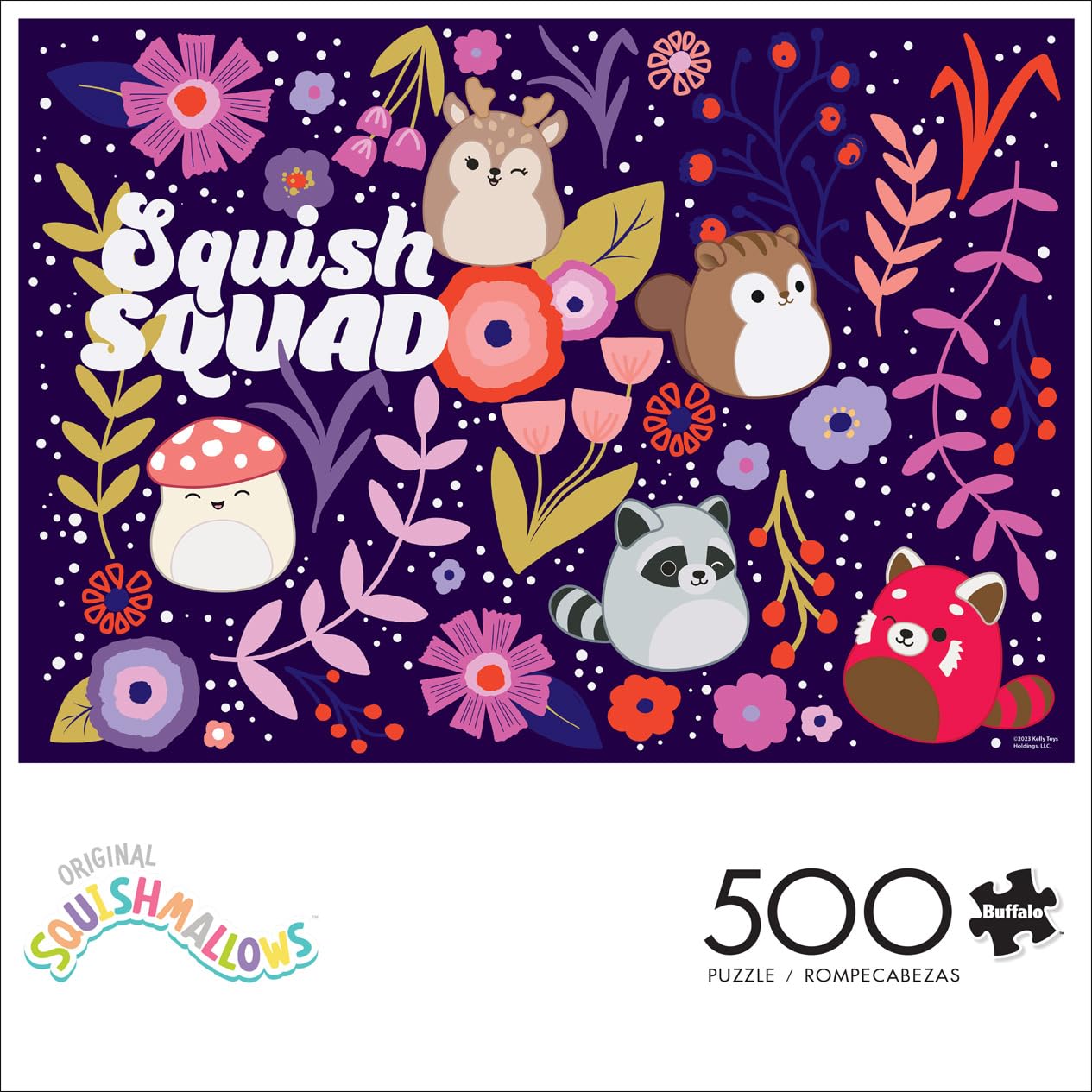 Buffalo Games Squishmallow 500 Piece Jigsaw Puzzle - Large Multicolor - Challenging Game Night Fun - Model 3245