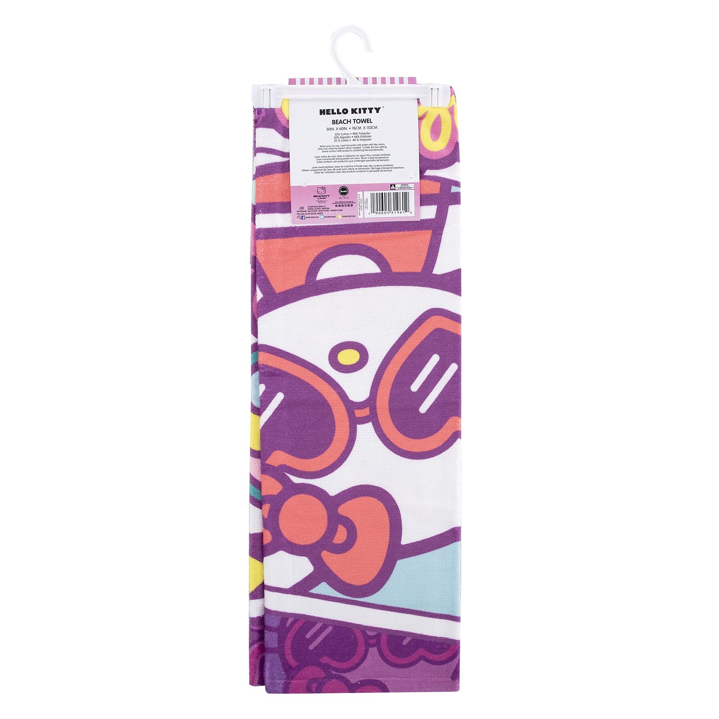 Hello Kitty Cool Summer 30 X 60 Inch Beach Towel
