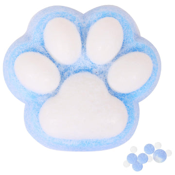 1Pcs Blue Squishy Cat Paw Squishy Toy,5 Inches Big Fufu Cat Squeeze Paw,Cute Soft Squeeze Fidget Toys Squeeze Toys For Stress Re