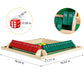 BIVOMON Upgraded Shut The Box Game - 4 Player Colorful Wooden Board Game with 15 Numbers & 16 Dices, 16.54''