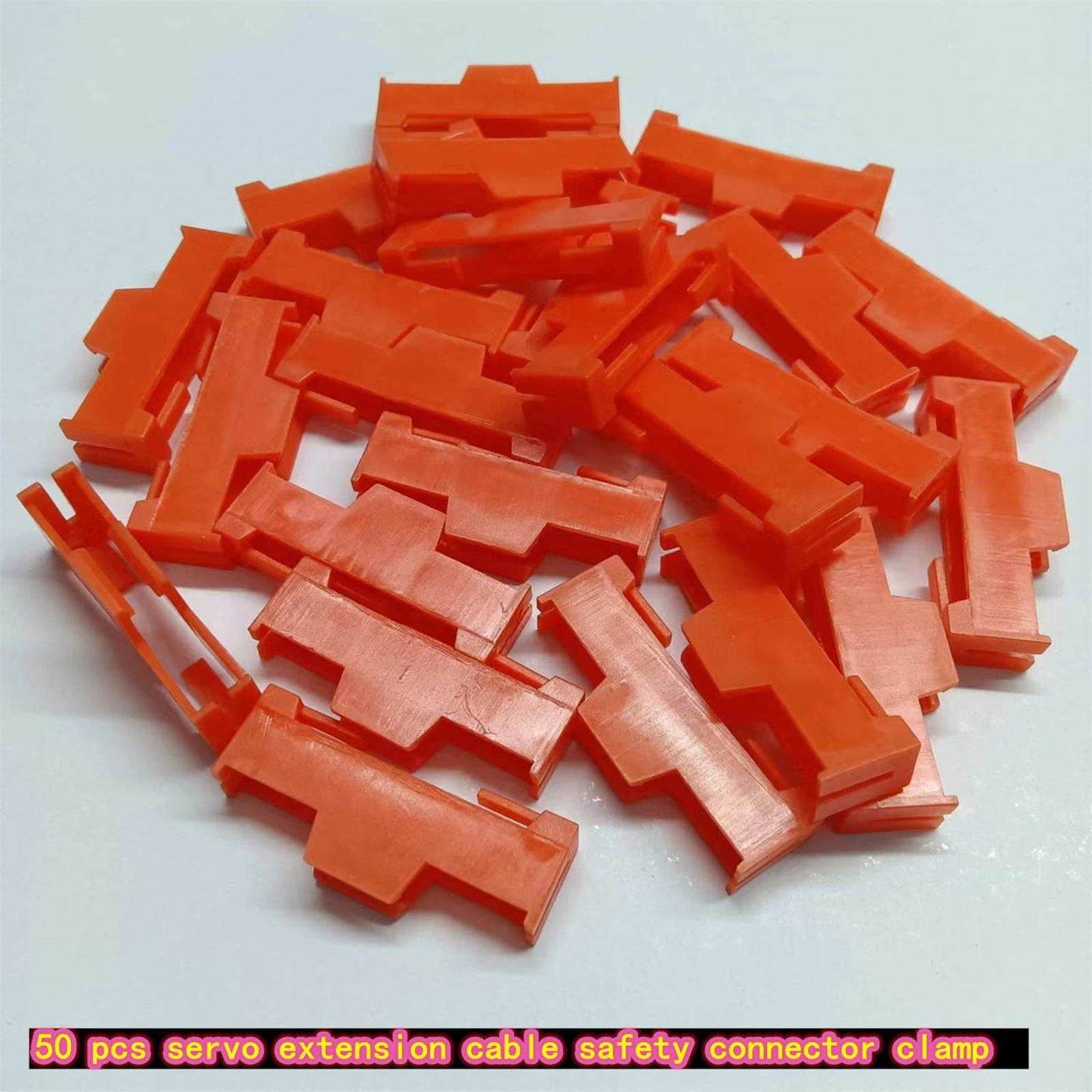 Skrnrhrery Servo Cable Clip Lock, 50 Pcs Servo Extension Cable Safety Connector Clip Lock for Servo Extension Cable Male/Female