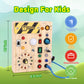 Wakelnsa Montessori Busy Board,Montessori Toys For 1-3 Years Old,Baby Sensory Board,Preschool Learning Activities,Wooden Toys Fo