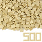 Tan 2  2 Tile   500 Parts And Pieces Flat Moc Bricks, Bulk Building Blocks For Smooth Surface Wall Floor, Toy Accessories Compat