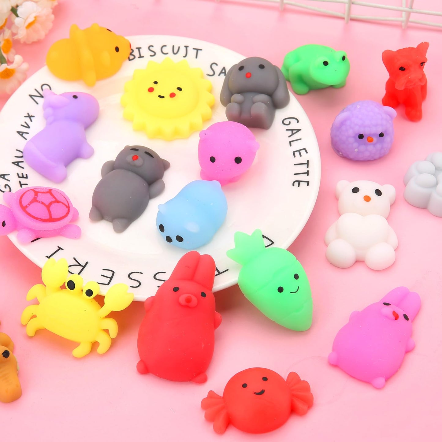 180 Pack Squishy Toys, Kawaii Squishies Party Favors For Kids 4-8 8-12 Mochi Squishy Animals Treasure Box Toys Classroom Prizes