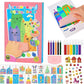 Style Keepers Magic Rainbow Scratch Paper Art Set, Creative Squeegee Painting Kit, Rainbow Squeeze Art Kit, Diy Postcards Scratc
